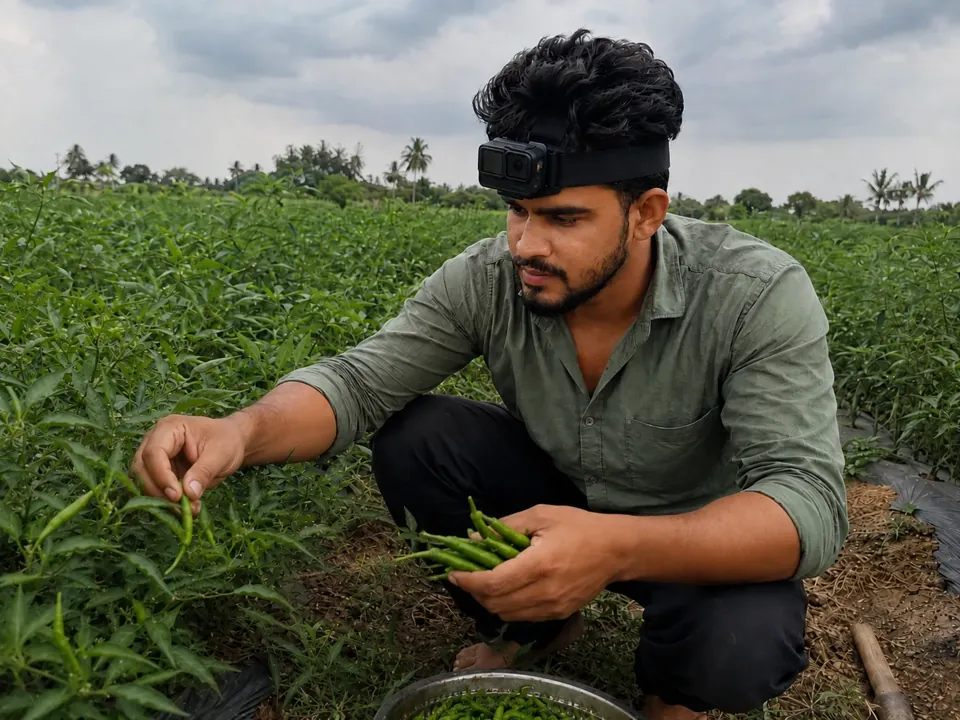 Real-world field collection with a head-mounted camera