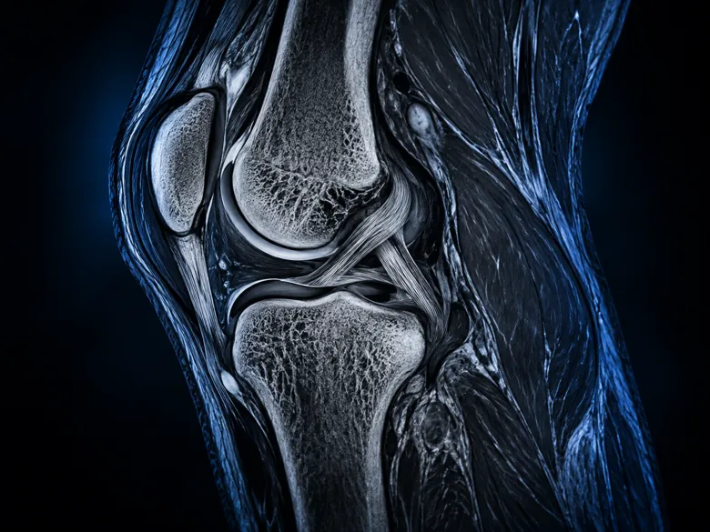 Illustration representing MRI Knee