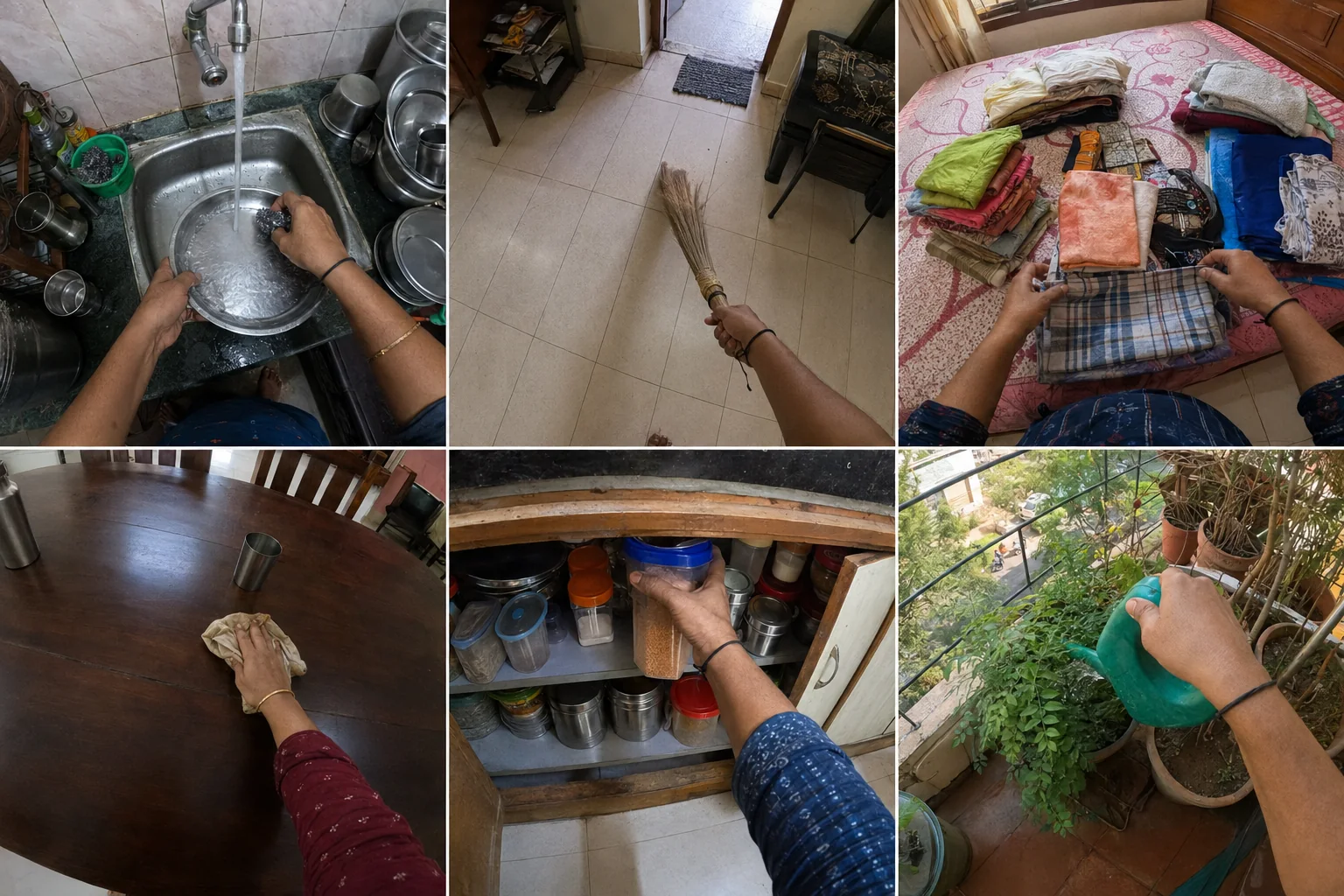 Real-world household activity collection examples