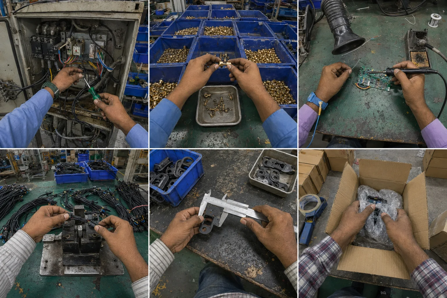 Synchronized first-person and exocentric industrial task workflows